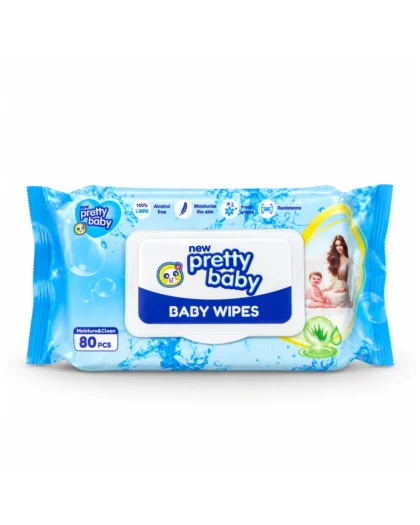 Pretty Baby Baby Wipes 80 PCS – Blue Pack