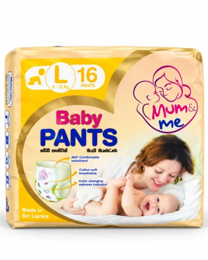 Mum & Me Baby Diaper Pants 16 PCS – L