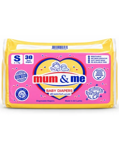 Mum & Me Baby Tape Diapers 30 PCS – S